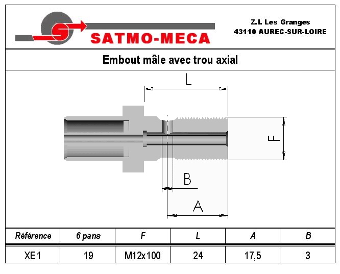 Embout XE