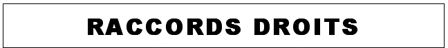 Raccords droits