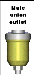 Code level reservoirs male outlet